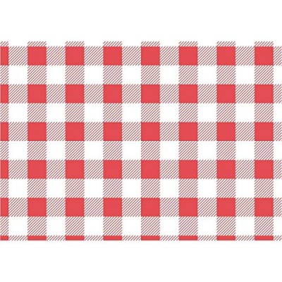 Greaseproof Paper Gingham Red Check Burger Wrapper