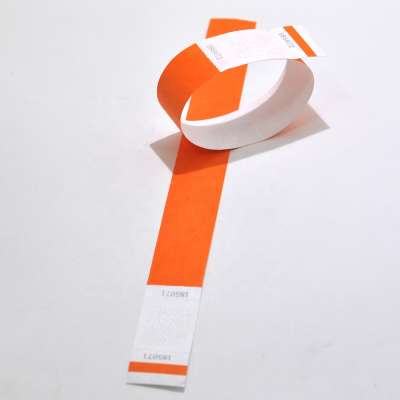 19x250mm Customized Colorful Tyvek Paper Wristbands for Promotion Activity