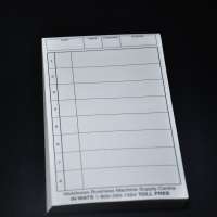 One part waiter order pad book soft paper